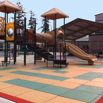 ราคาดี Soft Anti Slip Sport กระเบื้องยางดูดซับแรงกระแทกสำหรับกลางแจ้ง ออนไลน์