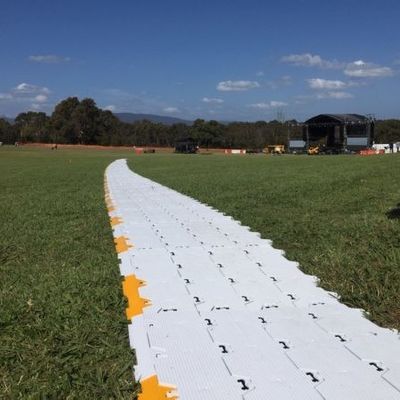 วัสดุ HDPE แบบพกพางานปูพื้น UV ทน หลักฐานเน่า สำหรับกลางแจ้ง