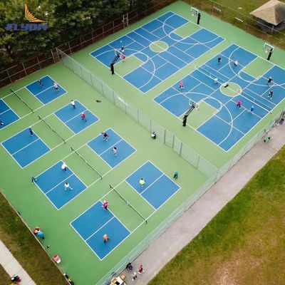 ราคาดี 3 มิลลิเมตร ทรายคริสตัล อะคริลิคเคลือบม้วนการติดตั้ง Pickleball สนาม Mat ออนไลน์