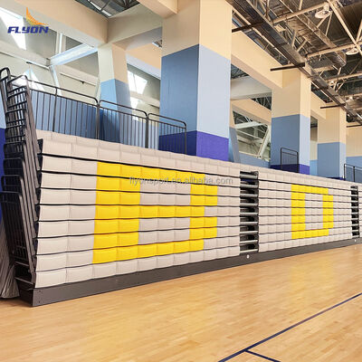 ราคาดี อัฒจรรย์พับเก็บได้ Nova Seats วัสดุ HDPE สีสั่งทำพิเศษสำหรับโรงยิมและโรงเรียน ออนไลน์