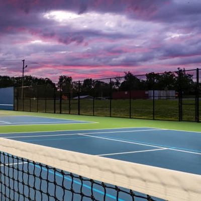 เสื่อสนาม Pickleball ในร่มแบบพกพา 60 X 30 ฟุต Roll Mat บริการทาสีฟรี
