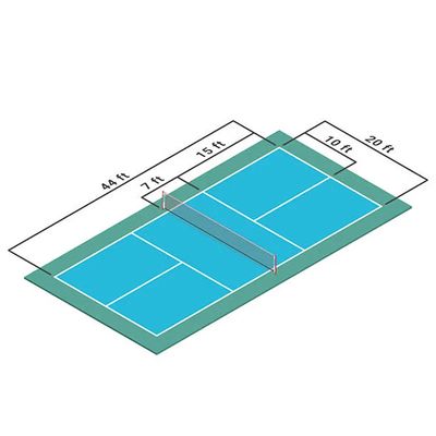 ราคาดี UV ป้องกันคริสตัลทราย pickleball คานพื้นสนามกับความต้านทานสลัด / ความต้านทาน Fade ออนไลน์