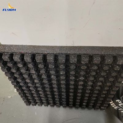 แผ่นยางออกกำลังกายรีไซเคิลขนาด 61x61x6 ซม. พร้อมรับประกัน 2 ปี