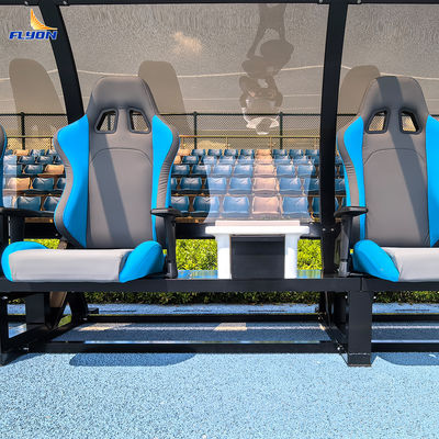 อลูมิเนียมพกพาสํารองเบนจ์พร้อมการติดตั้งและการรับประกัน 5 ปีสําหรับสเตเดี้ยมฟุตบอลทีมที่พัก