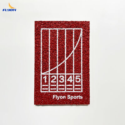 EPDM Full Pour Running Track เนื้อผิวแบบมโนลิธแบบไร้รอย การดูดซึมผลกระทบที่ก้าวหน้า การรับรอง IAAF สําหรับสถานอํานวยความสะดวกในการกีฬา