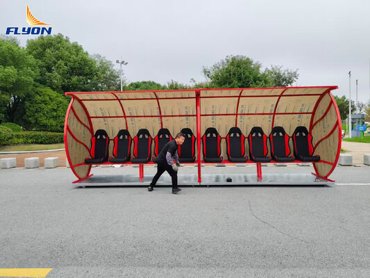 ราคาดี ม้านั่งฟุตบอลเหล็กชุบสังกะสีแบบพกพาสำหรับทีมฟุตบอล ขนาดที่กำหนดเองสำหรับสนามกีฬาโรงเรียน ออนไลน์