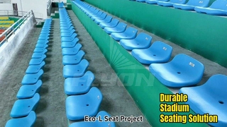 ที่นั่งสนามกีฬา Eco L ทนทาน HDPE เป่าขึ้นรูป